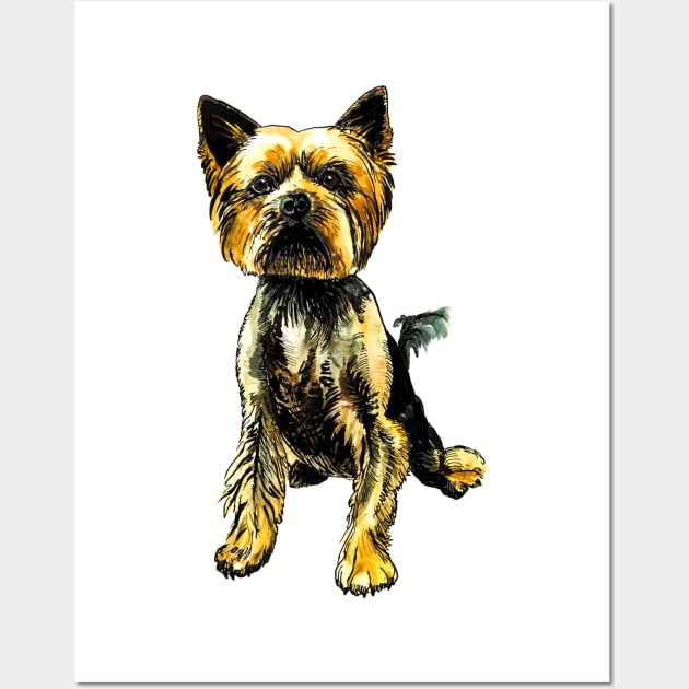 Yorkie Wall Art by VicaVeresk